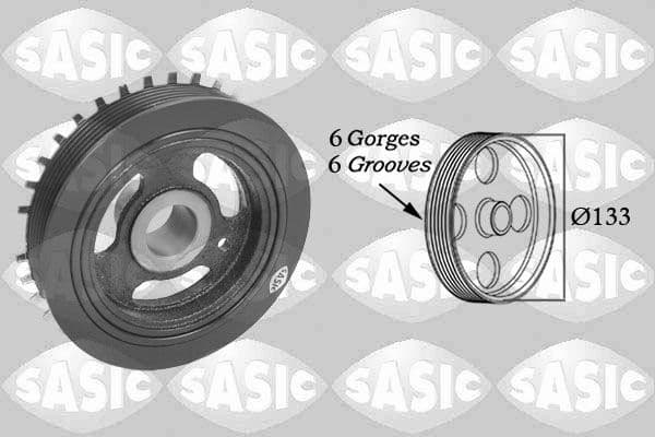 Fulie curea, arbore cotit SASIC 2156040