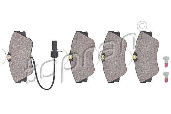 set placute frana,frana disc TOPRAN 109 464