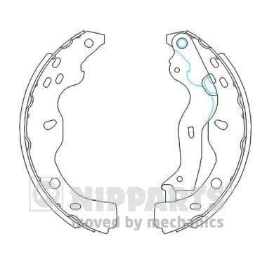 Set saboti frana NIPPARTS N3508029