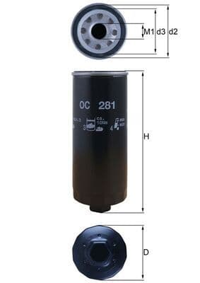 Filtru ulei KNECHT OC 281