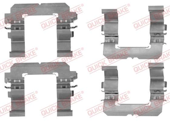 Set accesorii, placute frana QUICK BRAKE 109-1756