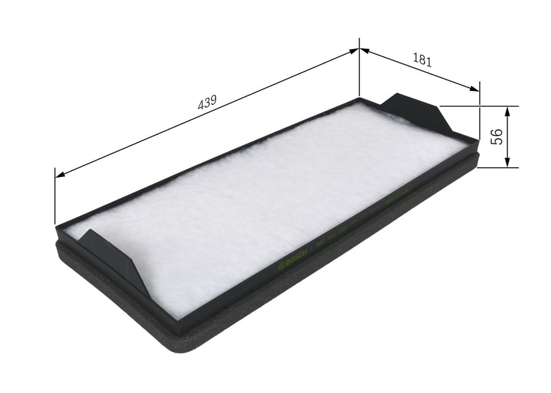 Filtru, aer habitaclu BOSCH 1 987 431 155