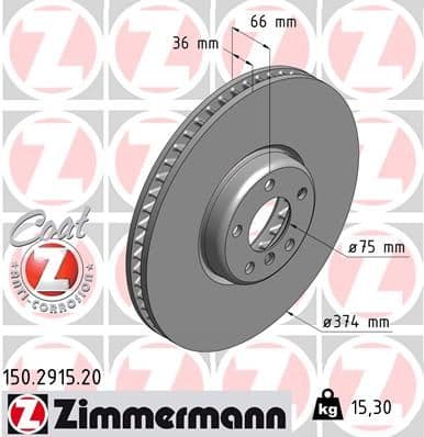 Disc frana ZIMMERMANN COAT Z 150.2915.20