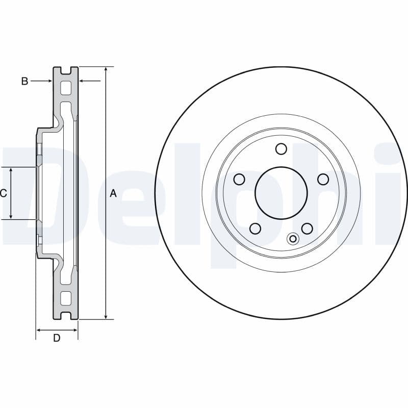 Disc frana DELPHI BG4659C