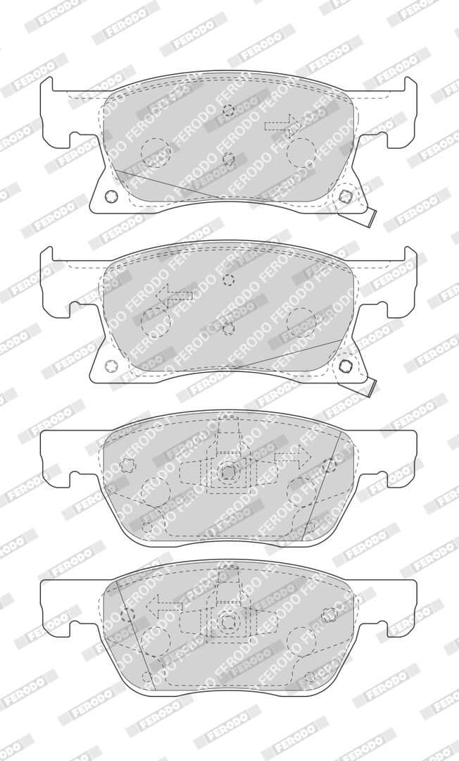 set placute frana,frana disc FERODO PREMIER ECO FRICTION FDB4933