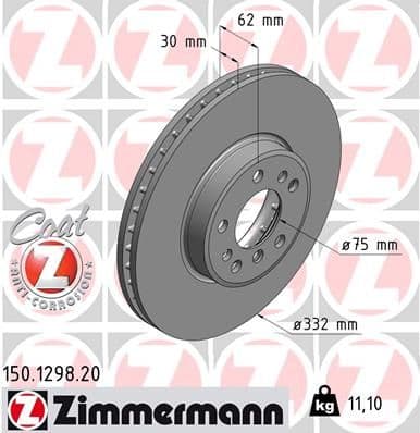 Disc frana ZIMMERMANN COAT Z 150.1298.20