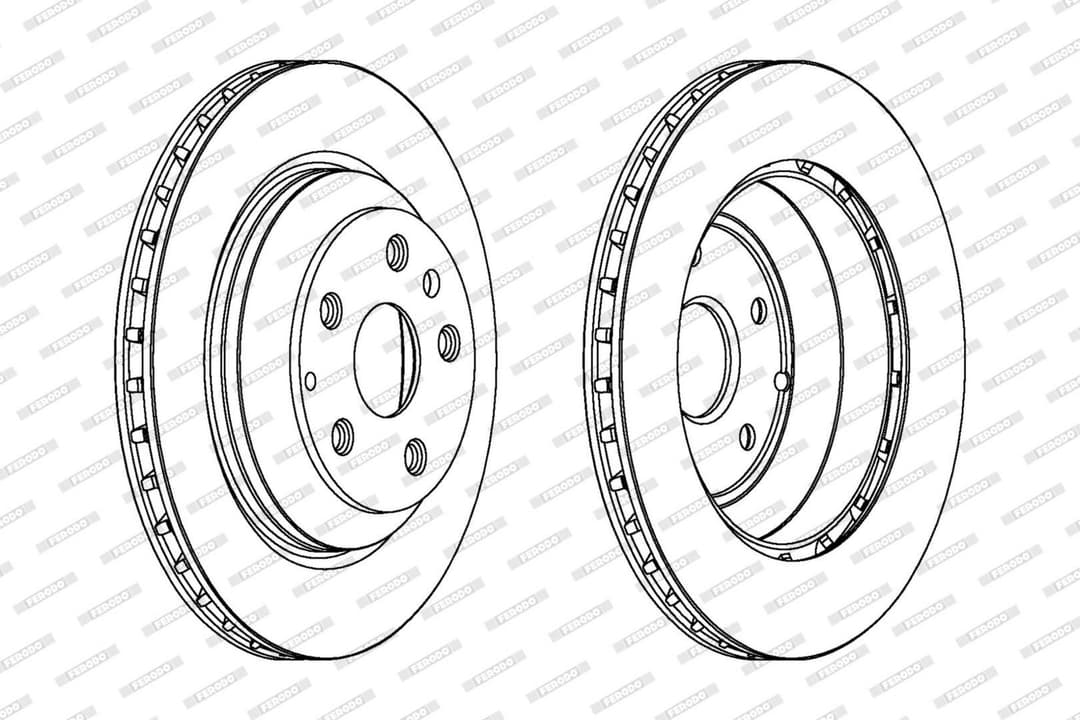 Disc frana FERODO DDF1855C-1
