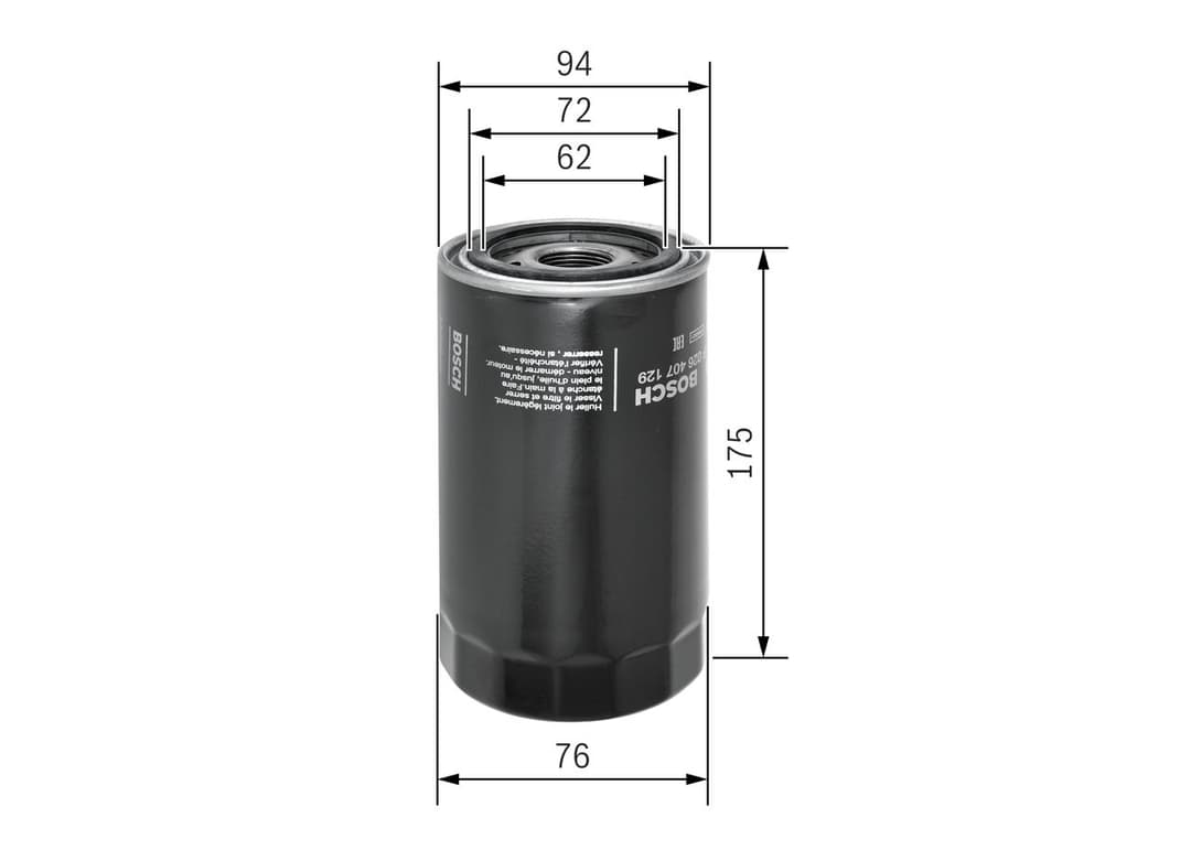 Filtru ulei BOSCH F 026 407 129