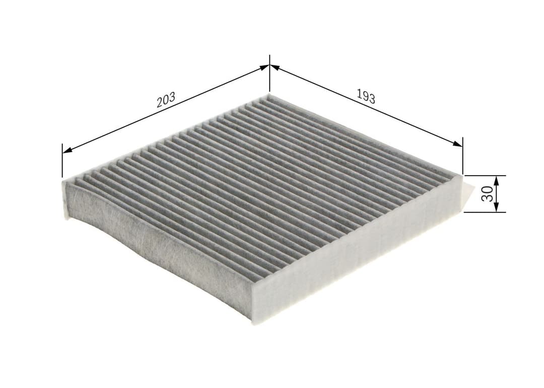 Filtru, aer habitaclu BOSCH 1 987 435 584