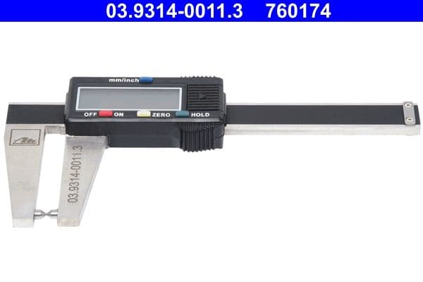 Subler, uzura disc de frana ATE 03.9314-0011.3