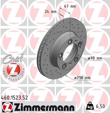Disc frana ZIMMERMANN SPORT Z 460.1523.52