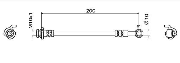 Furtun frana METZGER 4112006
