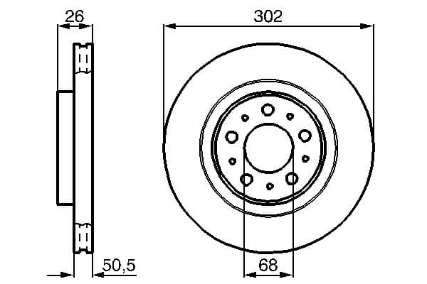 Disc frana BOSCH 0 986 478 454