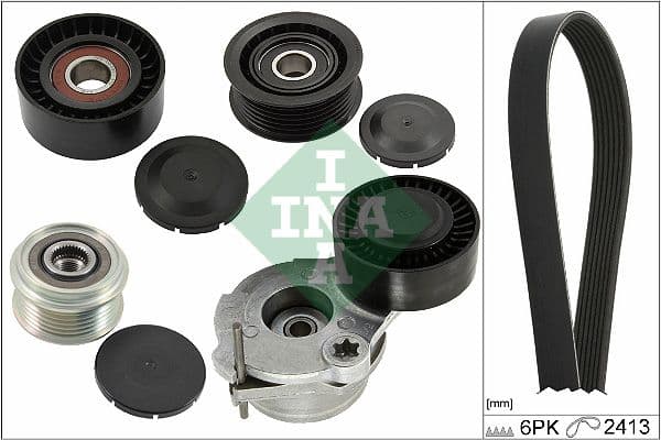 Set curea transmisie cu caneluri Schaeffler INA 529 0484 20