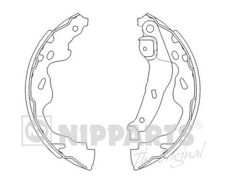 Set saboti frana NIPPARTS J3502082