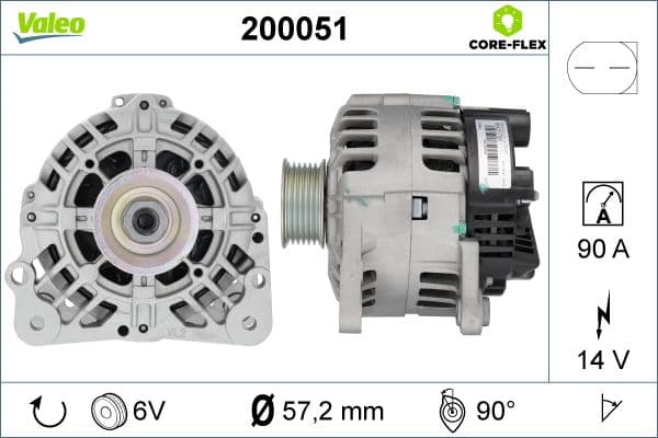 Generator / Alternator VALEO 200051