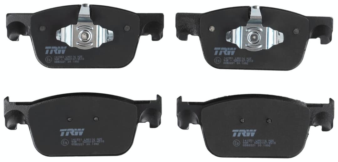 set placute frana,frana disc TRW GDB2221