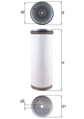 Filtru aer secundar MAHLE LXS 47