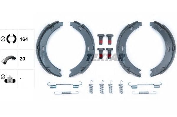 Set saboti frana, frana de mana TEXTAR 91032800