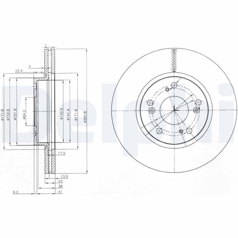 Disc frana DELPHI BG3980C