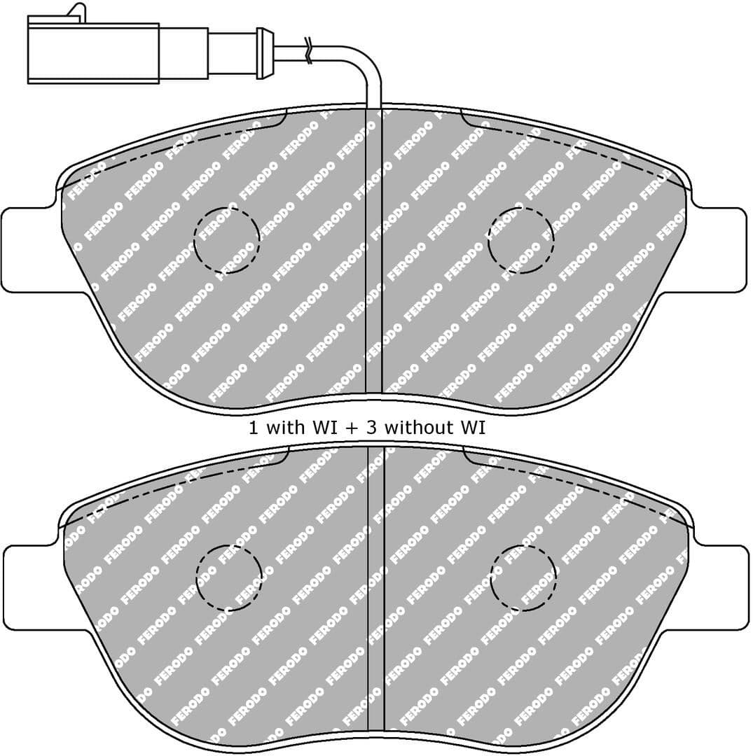 set placute frana,frana disc FERODO FDS1467