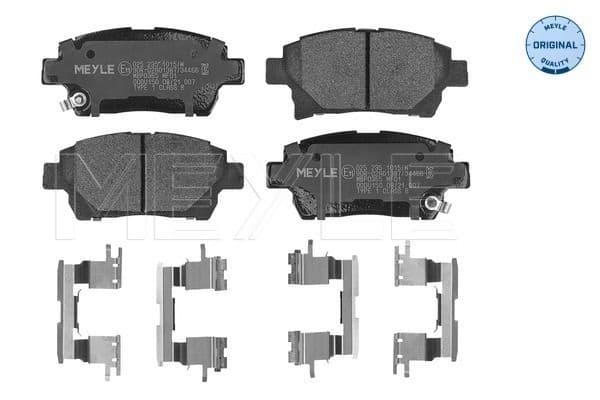 set placute frana,frana disc MEYLE -ORIGINAL: True to OE. 025 235 1015/W