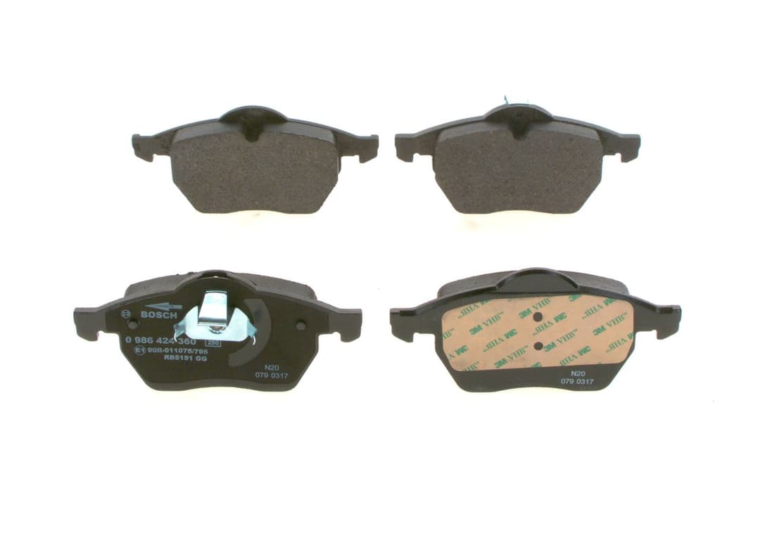 set placute frana,frana disc BOSCH 0 986 424 360