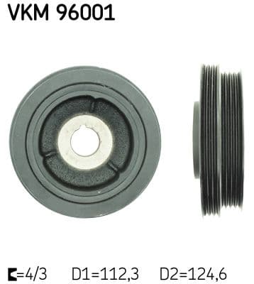 Fulie curea, arbore cotit SKF VKM 96001