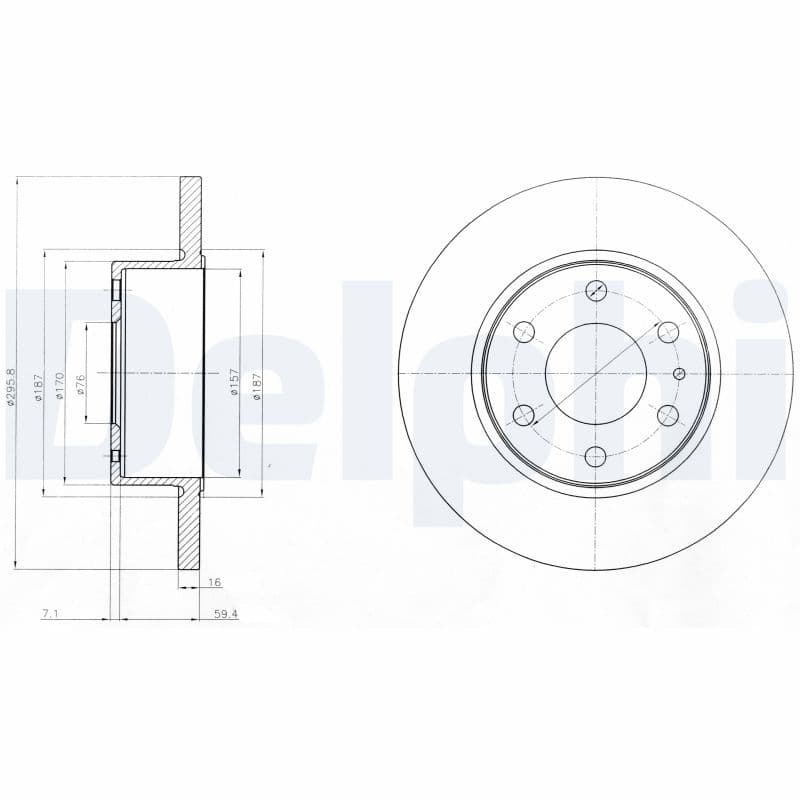 Disc frana DELPHI BG4165