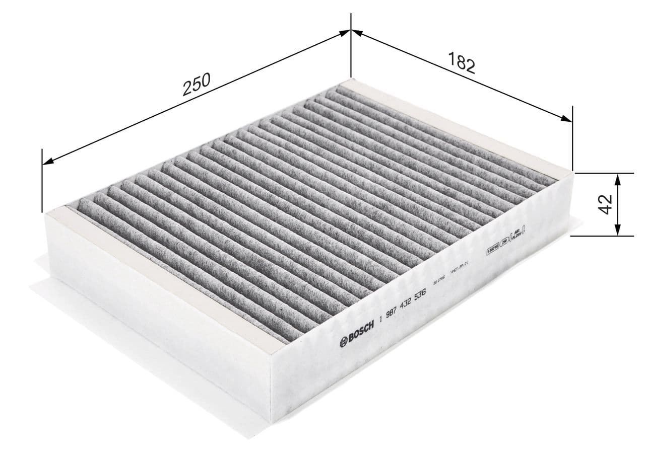 Filtru, aer habitaclu BOSCH 1 987 432 536