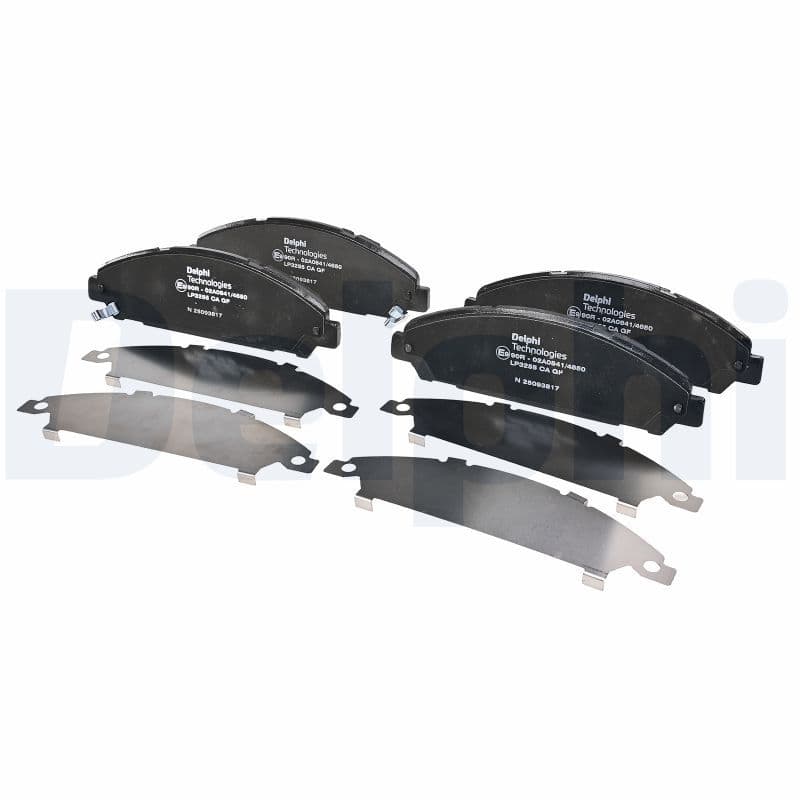 set placute frana,frana disc DELPHI LP3255