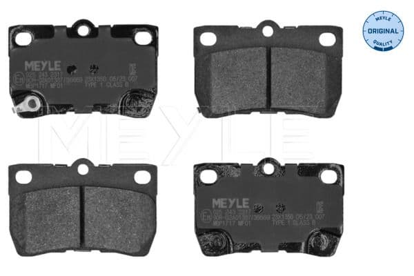 set placute frana,frana disc MEYLE -ORIGINAL: True to OE. 025 243 2317