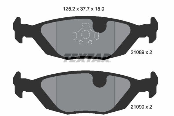 set placute frana,frana disc TEXTAR 2108902