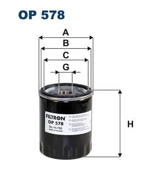 Filtru ulei FILTRON OP 578