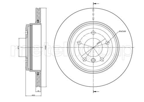 Disc frana METELLI 23-0815C