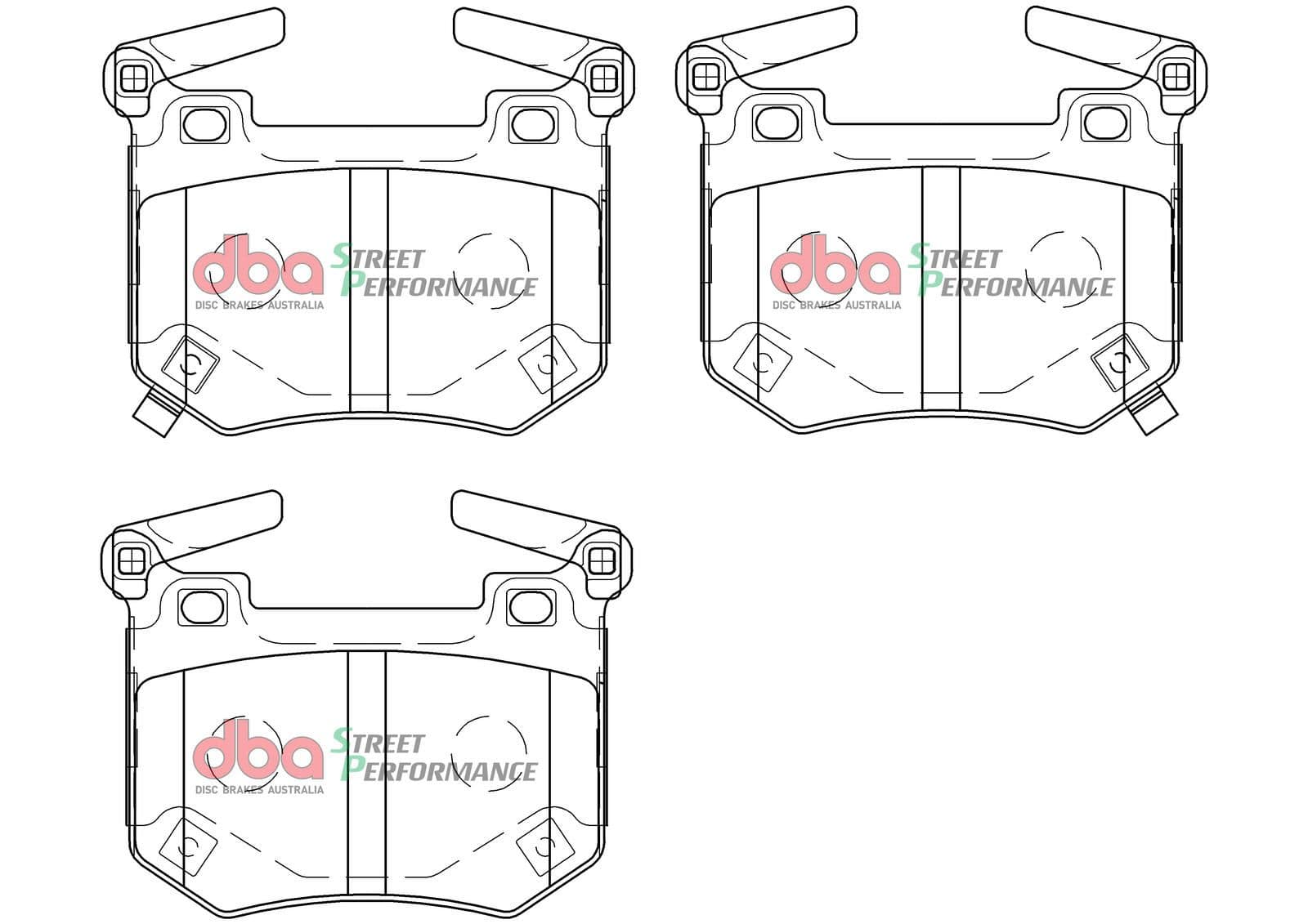 set placute frana,frana disc DBA DB15004SP