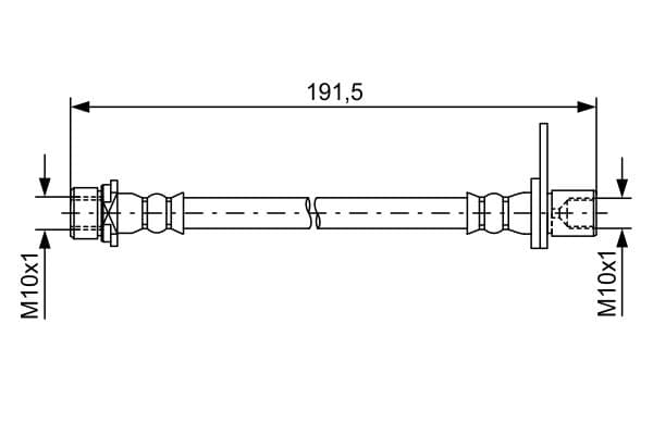 Furtun frana BOSCH 1 987 481 738