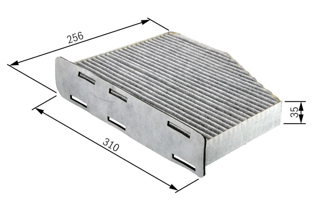 Filtru, aer habitaclu BOSCH 1 987 432 381
