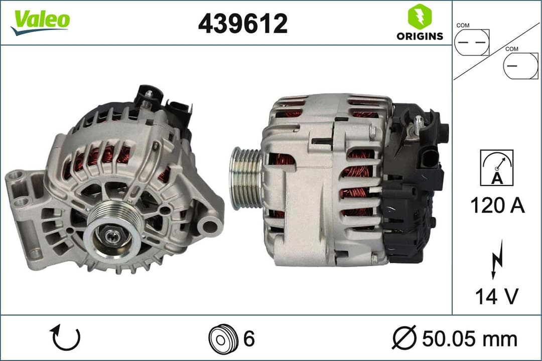 Generator / Alternator VALEO 439612