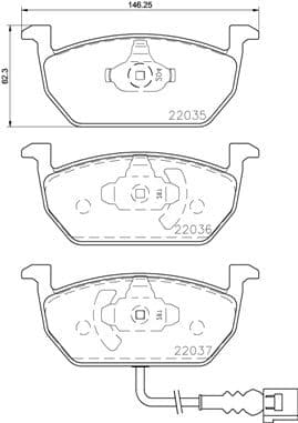 set placute frana,frana disc BREMBO P 85 137