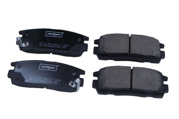 set placute frana,frana disc MAXGEAR 19-3657
