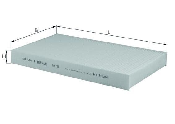 Filtru, aer habitaclu MAHLE LA 56