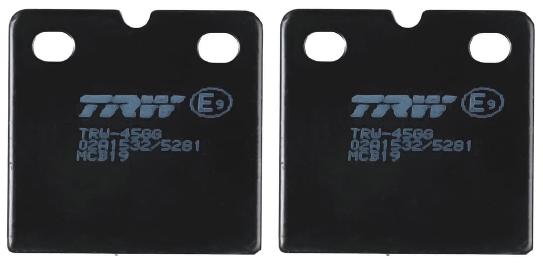 set placute frana,frana disc TRW MCB19