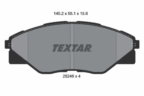 set placute frana,frana disc TEXTAR 2524601