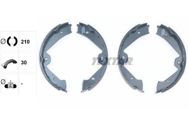 Set saboti frana, frana de mana TEXTAR 91074700