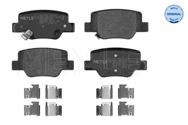 set placute frana,frana disc MEYLE -ORIGINAL: True to OE. 025 249 2616/W