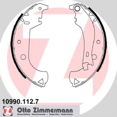Set saboti frana ZIMMERMANN 10990.112.7