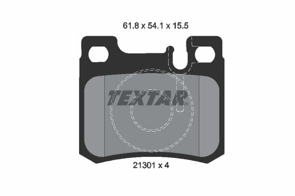 set placute frana,frana disc TEXTAR Q+ 2130103