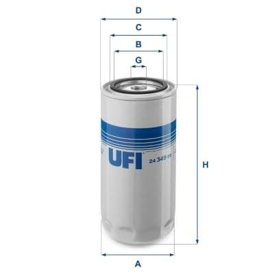 filtru combustibil UFI 24.349.00