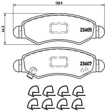 set placute frana,frana disc BREMBO PRIME LINE P 79 015
